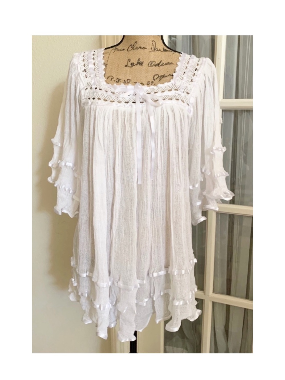 Mexican Angelita Gauze Top NEW